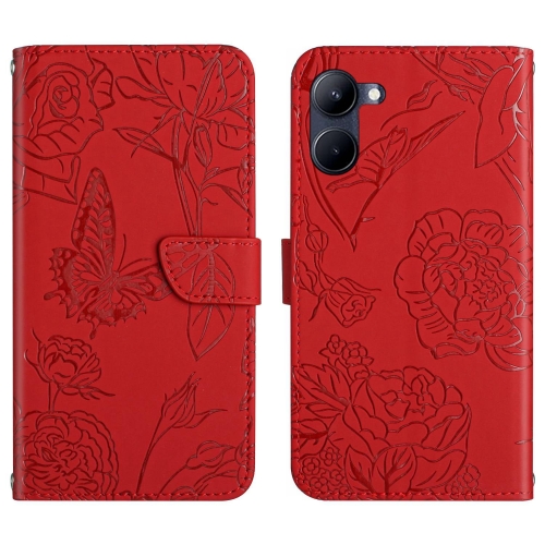 For Realme 10 5G HT03 Skin Feel Butterfly Embossed Flip Leather Phone Case(Red)
For Realme 10 5G HT03 Skin Feel Butterfly Embossed Flip Leather Phone Case(Red)