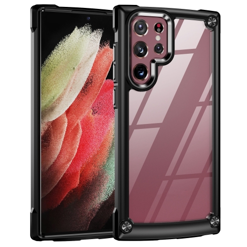 For Samsung Galaxy S23 Ultra 5G Soft TPU Clear PC Shockproof Phone Case(Black)
For Samsung Galaxy S23 Ultra 5G Soft TPU Clear PC Shockproof Phone Case(Black)
