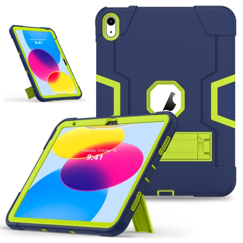 For iPad 10th Gen 10.9 2022 Contrast Color Silicone + PC Tablet Case with Holder(Navy Blue Yellow Green)
For iPad 10th Gen 10.9 2022 Contrast Color Silicone + PC Tablet Case with Holder(Navy Blue Yellow Green)