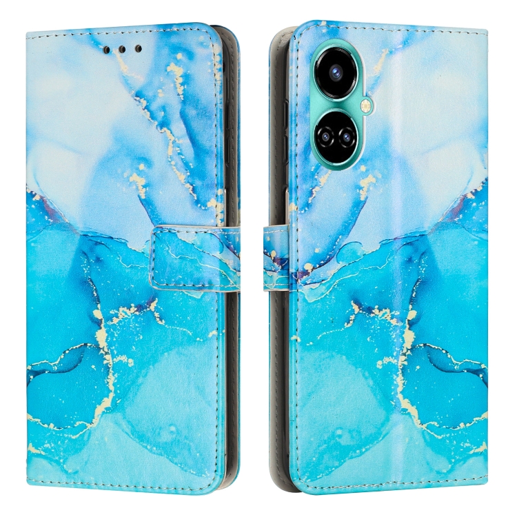 For Tecno Camon 19 / 19 Pro Painted Marble Pattern Leather Phone Case(Blue Green)
For Tecno Camon 19 / 19 Pro Painted Marble Pattern Leather Phone Case(Blue Green)