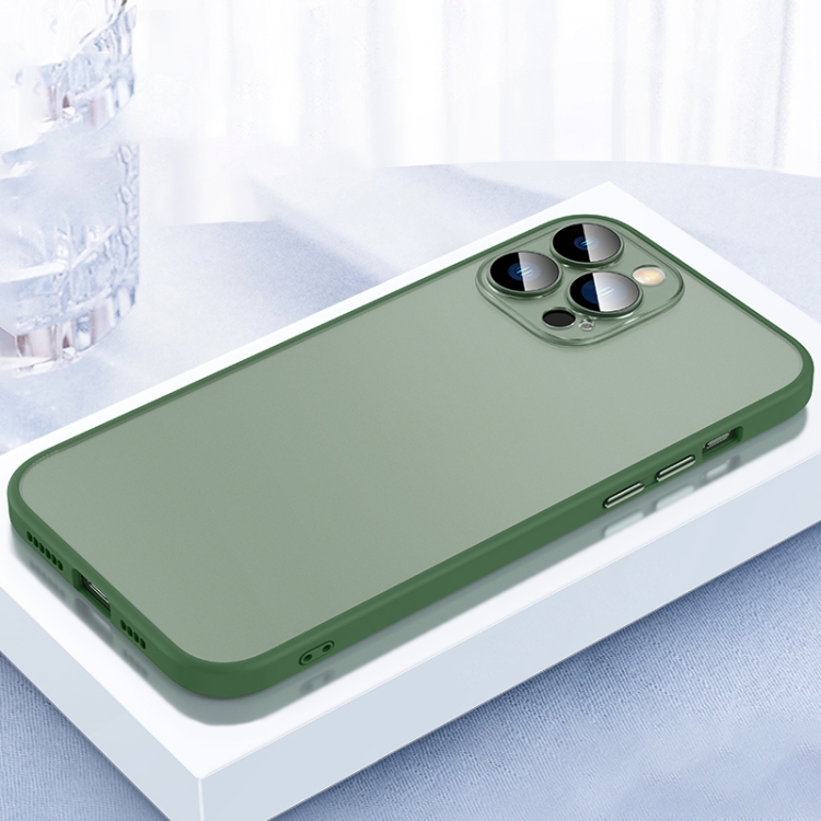 For iPhone 13 Pro Max 2 in 1 Skin Feel Frosted Phone Case with Lens Film(Green)
For iPhone 13 Pro Max 2 in 1 Skin Feel Frosted Phone Case with Lens Film(Green)