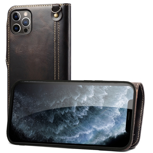 For iPhone 13 Pro Max Denior Oil Wax Cowhide Magnetic Button Genuine Leather Case(Black)
For iPhone 13 Pro Max Denior Oil Wax Cowhide Magnetic Button Genuine Leather Case(Black)