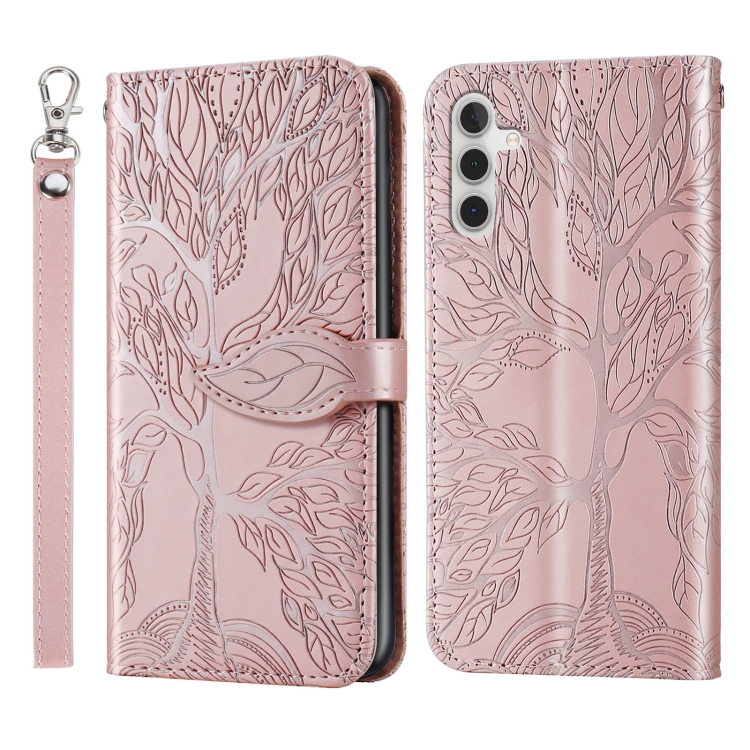 For Samsung Galaxy A14 5G Life Tree Embossing Pattern Leather Phone Case(Rose Gold)
For Samsung Galaxy A14 5G Life Tree Embossing Pattern Leather Phone Case(Rose Gold)