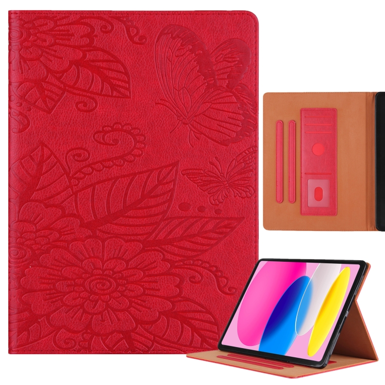 For iPad 10th Gen 10.9 2022 Butterfly Love Flower Embossed Leather Smart Tablet Case(Red)
For iPad 10th Gen 10.9 2022 Butterfly Love Flower Embossed Leather Smart Tablet Case(Red)