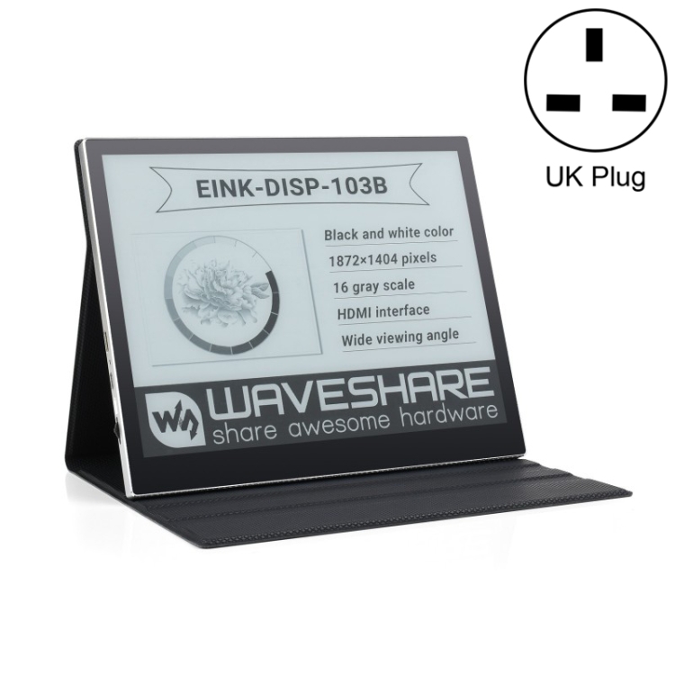 Waveshare 10.3 inch E-Paper Monitor External E-Paper Screen for MAC / Windows PC(UK Plug)
Waveshare 10.3 inch E-Paper Monitor External E-Paper Screen for MAC / Windows PC(UK Plug)