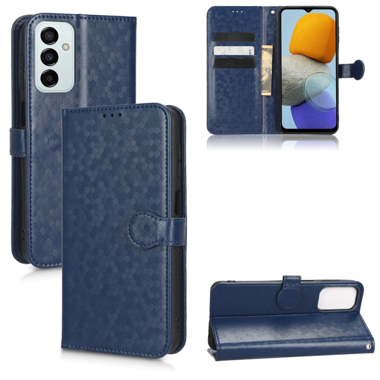 For Samsung Galaxy M23 5G / F23 5G Honeycomb Dot Texture Leather Phone Case(Blue)
For Samsung Galaxy M23 5G / F23 5G Honeycomb Dot Texture Leather Phone Case(Blue)