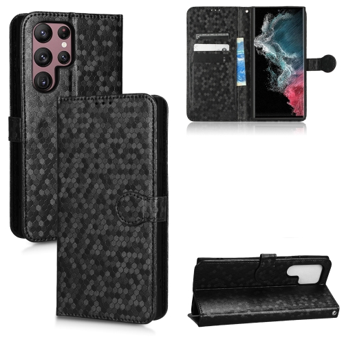 For Samsung Galaxy S22 Ultra 5G Honeycomb Dot Texture Leather Phone Case(Black)
For Samsung Galaxy S22 Ultra 5G Honeycomb Dot Texture Leather Phone Case(Black)
