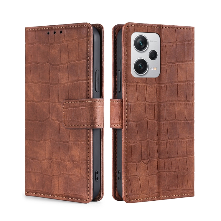For Xiaomi Redmi Note 12 Pro+ China Skin Feel Crocodile Magnetic Clasp Leather Phone Case(Brown)
For Xiaomi Redmi Note 12 Pro+ China Skin Feel Crocodile Magnetic Clasp Leather Phone Case(Brown)