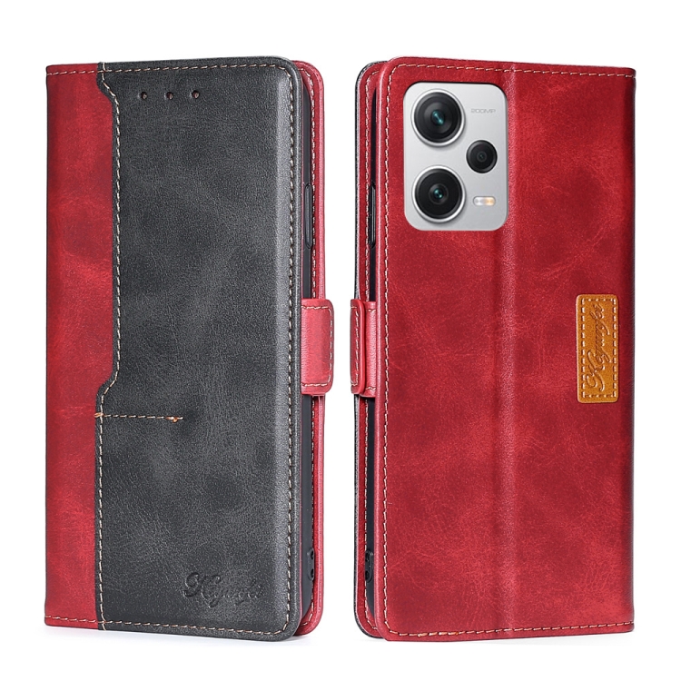 For Xiaomi Redmi Note 12 Pro+ China Contrast Color Side Buckle Leather Phone Case(Red + Black)
For Xiaomi Redmi Note 12 Pro+ China Contrast Color Side Buckle Leather Phone Case(Red + Black)