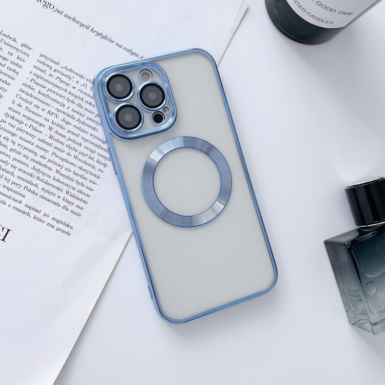 For iPhone 14 Pro Max MagSafe Electroplated Magnetic TPU Phone Case with Dust Filter & Lens Film(Blue)
For iPhone 14 Pro Max MagSafe Electroplated Magnetic TPU Phone Case with Dust Filter & Lens Film(Blue)