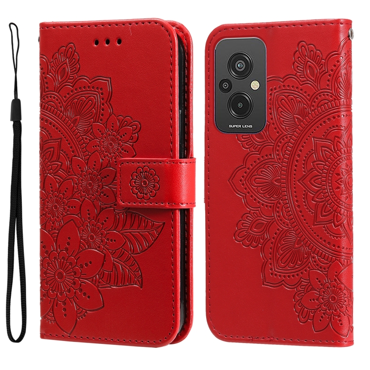 For Xiaomi Redmi 11 Prime 4G 7-petal Flowers Embossing Leather Phone Case(Red)
For Xiaomi Redmi 11 Prime 4G 7-petal Flowers Embossing Leather Phone Case(Red)