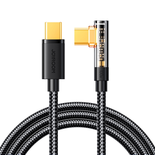 

JOYROOM S-CC100A6 100W Type-C to Type-C Elbow Fast Charging Data Cable, Length:1.2m(Black)