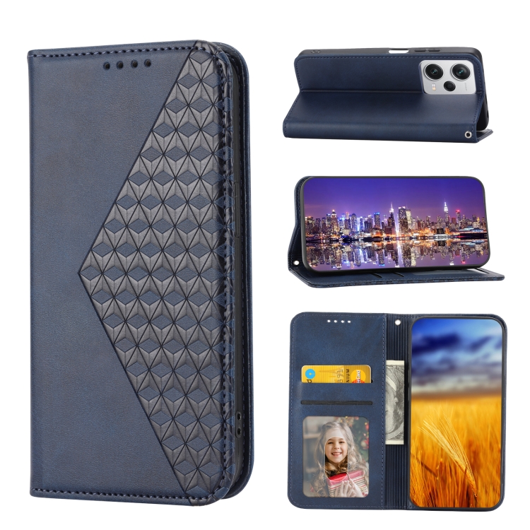 For Xiaomi Redmi Note 12 Pro+ Cubic Grid Calf Texture Magnetic Leather Phone Case(Blue)
For Xiaomi Redmi Note 12 Pro+ Cubic Grid Calf Texture Magnetic Leather Phone Case(Blue)