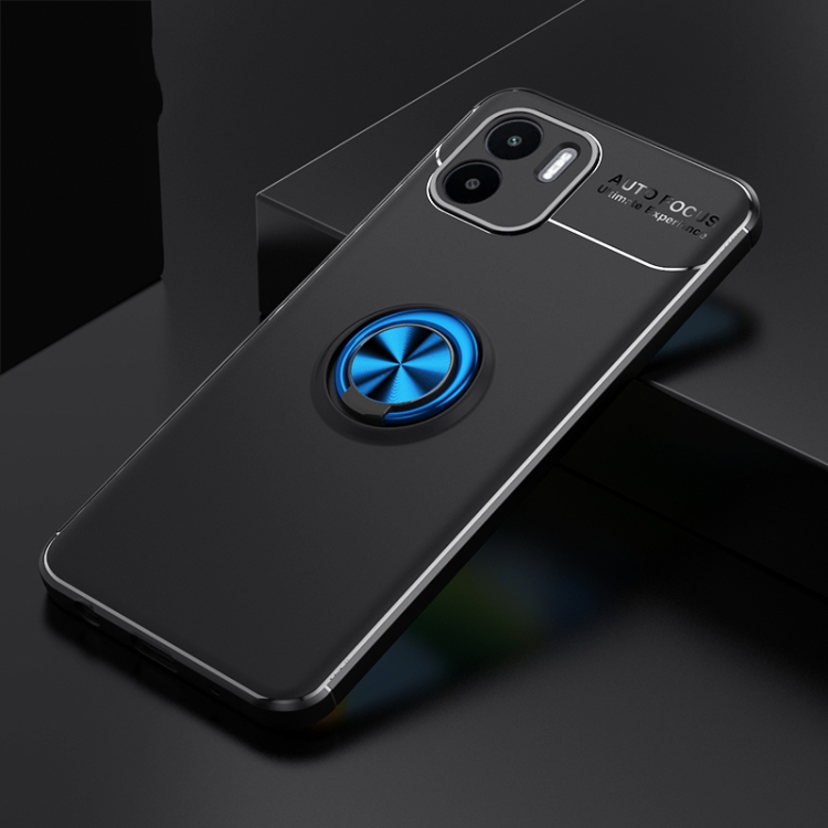 For Xiaomi Redmi A1 Metal Ring Holder 360 Degree Rotating TPU Phone Case(Black Blue)
For Xiaomi Redmi A1 Metal Ring Holder 360 Degree Rotating TPU Phone Case(Black Blue)