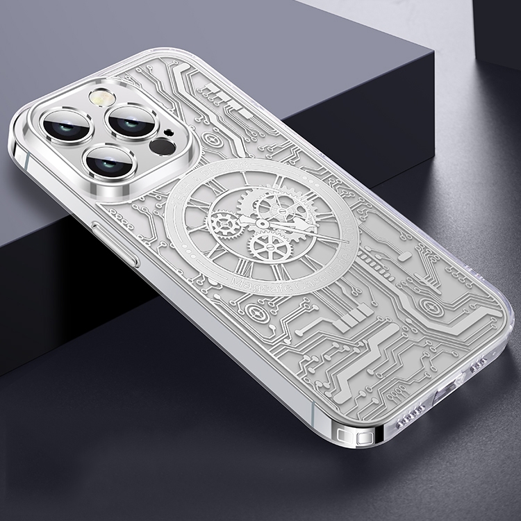 For iPhone 13 Pro Max Punk Machinery MagSafe Magnetic Phone Case(Transparent Silver)
For iPhone 13 Pro Max Punk Machinery MagSafe Magnetic Phone Case(Transparent Silver)