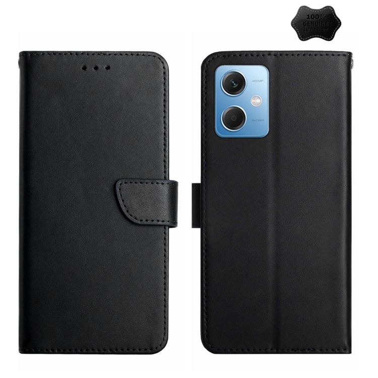 For Xiaomi Redmi Note 12 5G Genuine Leather Fingerprint-proof Flip Phone Case(Black)
For Xiaomi Redmi Note 12 5G Genuine Leather Fingerprint-proof Flip Phone Case(Black)