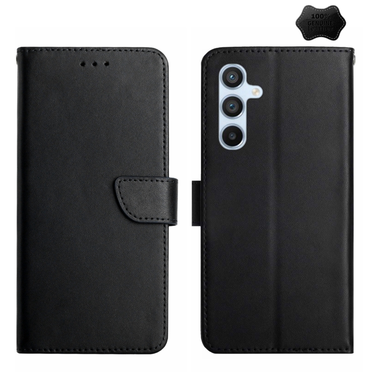 For Samsung Galaxy A54 5G Genuine Leather Fingerprint-proof Flip Phone Case(Black)
For Samsung Galaxy A54 5G Genuine Leather Fingerprint-proof Flip Phone Case(Black)