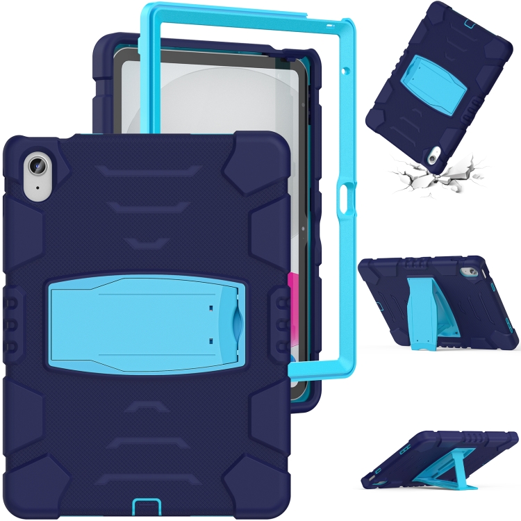 For iPad 10th Gen 10.9 2022 3-Layer Protection Screen Frame + PC + Silicone Tablet Case(Navy Blue+Blue)
For iPad 10th Gen 10.9 2022 3-Layer Protection Screen Frame + PC + Silicone Tablet Case(Navy Blue+Blue)
