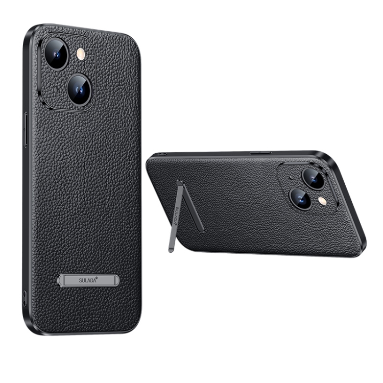 For iPhone 14 Plus SULADA Famous Artisan Series Litchi Leather PC + TPU Phone Case(Black)
For iPhone 14 Plus SULADA Famous Artisan Series Litchi Leather PC + TPU Phone Case(Black)