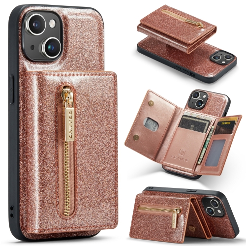 For iPhone 14 Plus DG.MING M3 Series Glitter Powder Card Bag Leather Case(Rose Gold)
For iPhone 14 Plus DG.MING M3 Series Glitter Powder Card Bag Leather Case(Rose Gold)
