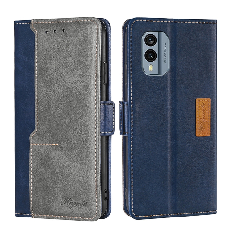 For Nokia X30 5G Contrast Color Side Buckle Leather Phone Case(Blue+Grey)
For Nokia X30 5G Contrast Color Side Buckle Leather Phone Case(Blue+Grey)