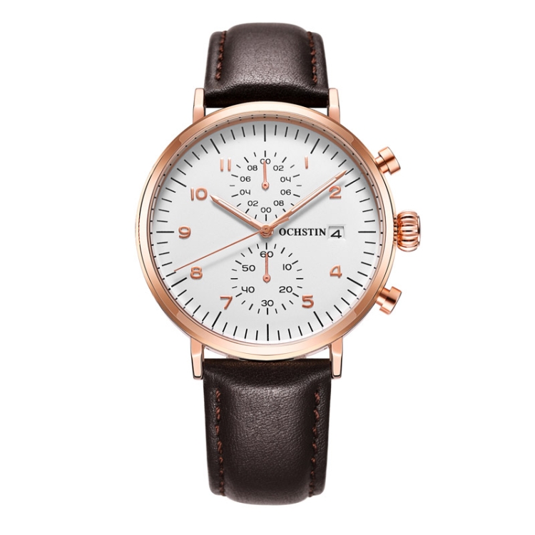 OCHSTIN 6076C Multifunctional Quartz Waterproof Men Leather Watch(Rose Gold+Coffee)
OCHSTIN 6076C Multifunctional Quartz Waterproof Men Leather Watch(Rose Gold+Coffee)