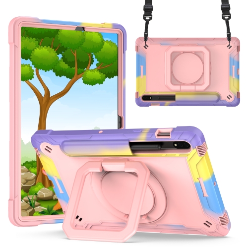 For Samsung Galaxy Tab S7 / S8 Silicone + PC Bracelet Holder Tablet Case(Bright Rose Gold)
For Samsung Galaxy Tab S7 / S8 Silicone + PC Bracelet Holder Tablet Case(Bright Rose Gold)