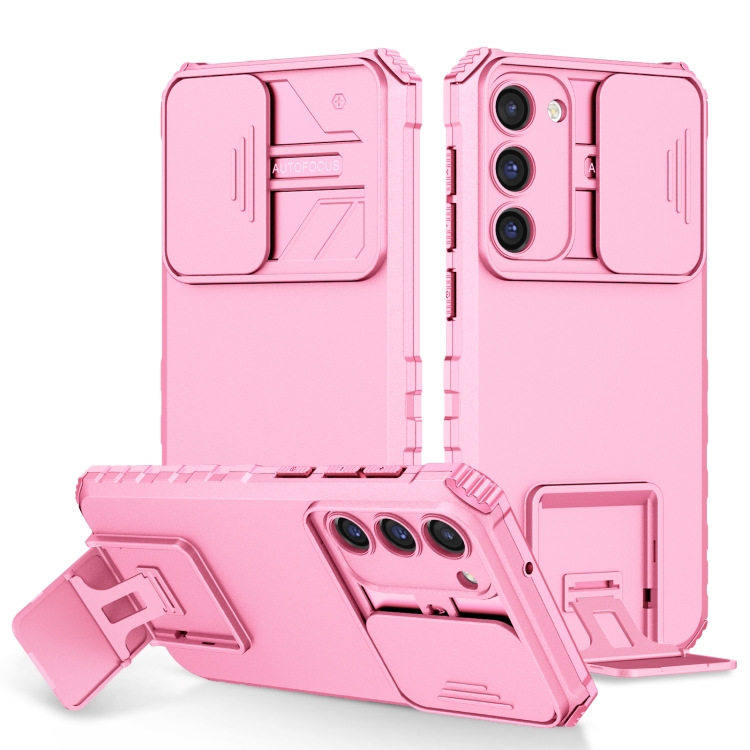 For Samsung Galaxy S23 5G Stereoscopic Holder Sliding Camshield Phone Case(Pink)
For Samsung Galaxy S23 5G Stereoscopic Holder Sliding Camshield Phone Case(Pink)