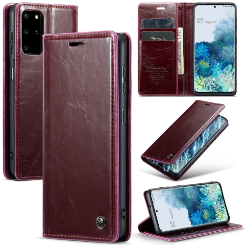 For Samsung Galaxy S20+ CaseMe 003 Crazy Horse Texture Leather Phone Case(Wine Red)
For Samsung Galaxy S20+ CaseMe 003 Crazy Horse Texture Leather Phone Case(Wine Red)