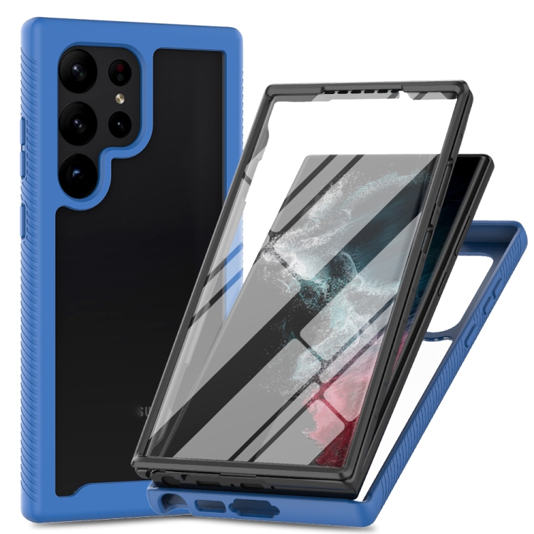 For Samsung Galaxy S23 Ultra 5G Two-layer Integrated Transparent TPU + PC + PET Protective Phone Case(Blue)
For Samsung Galaxy S23 Ultra 5G Two-layer Integrated Transparent TPU + PC + PET Protective Phone Case(Blue)
