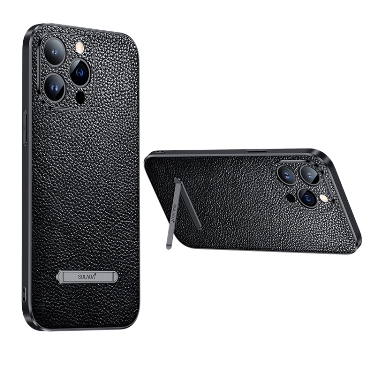 For iPhone 14 Pro SULADA Invisible Bracket Leather Back Cover Phone Case(Black)
For iPhone 14 Pro SULADA Invisible Bracket Leather Back Cover Phone Case(Black)