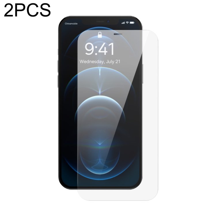 For iPhone 12 Pro Max 2pcs Baseus 0.3mm Crystal HD Tempered Glass Screen Protector with Dust Filter
For iPhone 12 Pro Max 2pcs Baseus 0.3mm Crystal HD Tempered Glass Screen Protector with Dust Filter