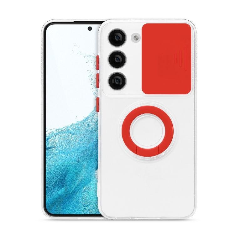 For Samsung Galaxy S23+ 5G Sliding Camera Cover Design Phone Case with Ring Holder(Red)
For Samsung Galaxy S23+ 5G Sliding Camera Cover Design Phone Case with Ring Holder(Red)