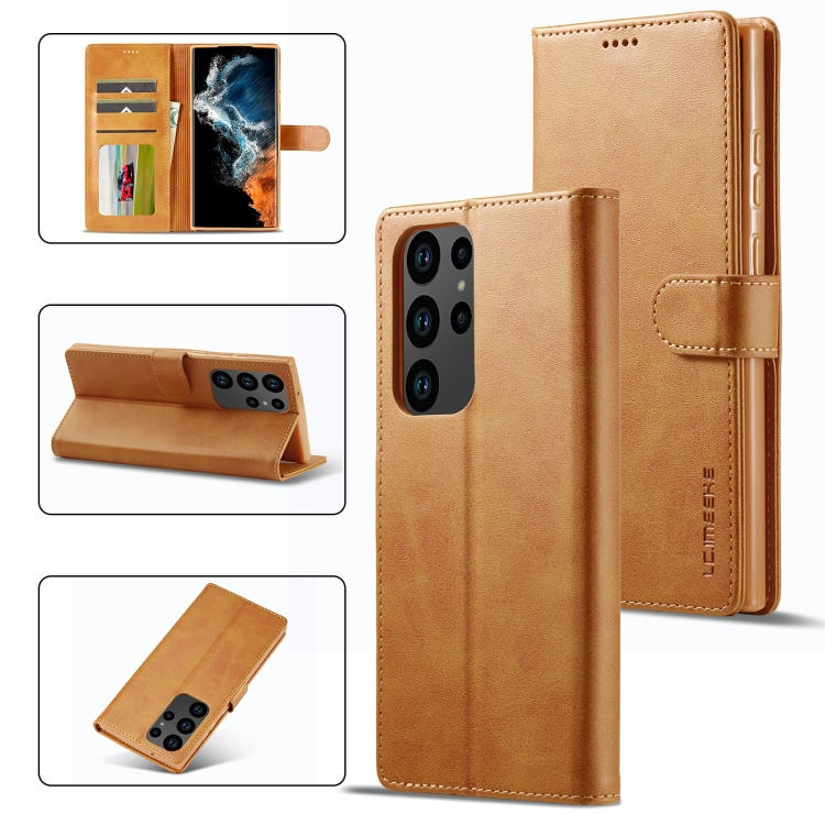 For Samsung Galaxy S23 Ultra 5G LC.IMEEKE Calf Texture Horizontal Flip Leather Phone Case(Brown)
For Samsung Galaxy S23 Ultra 5G LC.IMEEKE Calf Texture Horizontal Flip Leather Phone Case(Brown)