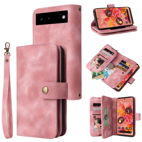 For Google Pixel 6 Pro Multifunctional Card Slot Zipper Wallet Leather Phone Case(Rose Gold)
For Google Pixel 6 Pro Multifunctional Card Slot Zipper Wallet Leather Phone Case(Rose Gold)