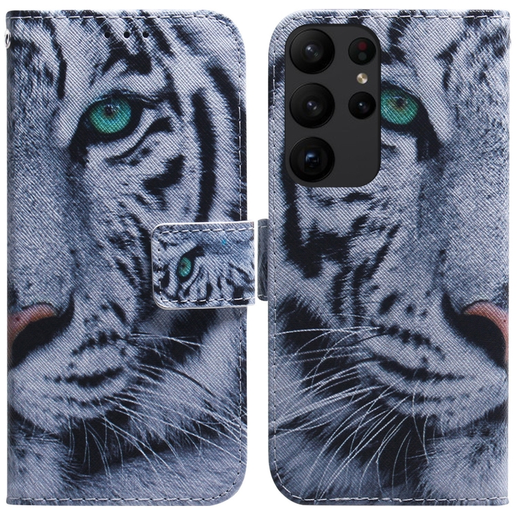 For Samsung Galaxy S23 Ultra 5G Coloured Drawing Flip Leather Phone Case(Tiger)
For Samsung Galaxy S23 Ultra 5G Coloured Drawing Flip Leather Phone Case(Tiger)