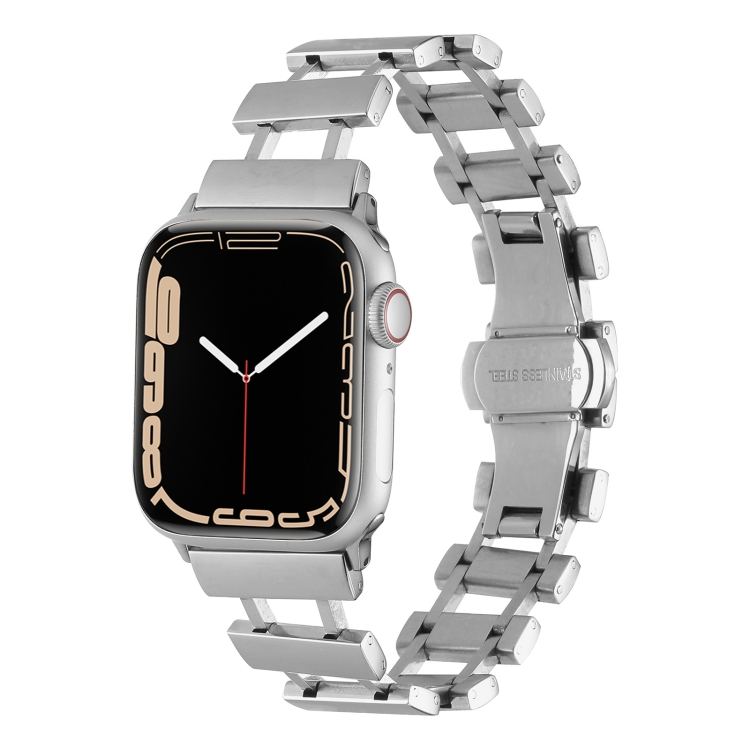 Hollow Stainless Steel Watch Band For Apple Watch Ultra 49mm / Series 8&7 45mm / SE 2&6&SE&5&4 44mm(Silver)
Hollow Stainless Steel Watch Band For Apple Watch Ultra 49mm / Series 8&7 45mm / SE 2&6&SE&5&4 44mm(Silver)