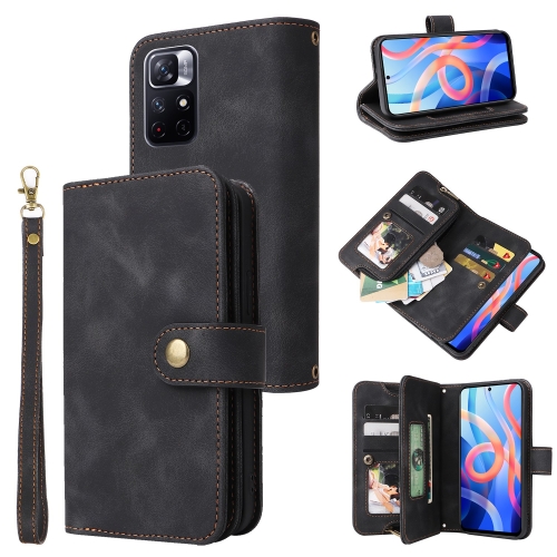 For Xiaomi Redmi Note 11 5G Multifunctional Card Slot Zipper Wallet Leather Phone Case(Black)
For Xiaomi Redmi Note 11 5G Multifunctional Card Slot Zipper Wallet Leather Phone Case(Black)