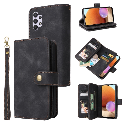 For Samsung Galaxy A32 4G Multifunctional Card Slot Zipper Wallet Leather Phone Case(Black)
For Samsung Galaxy A32 4G Multifunctional Card Slot Zipper Wallet Leather Phone Case(Black)