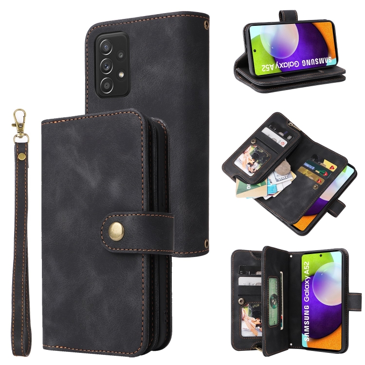 For Samsung Galaxy A52 5G / 4G Multifunctional Card Slot Zipper Wallet Leather Phone Case(Black)
For Samsung Galaxy A52 5G / 4G Multifunctional Card Slot Zipper Wallet Leather Phone Case(Black)
