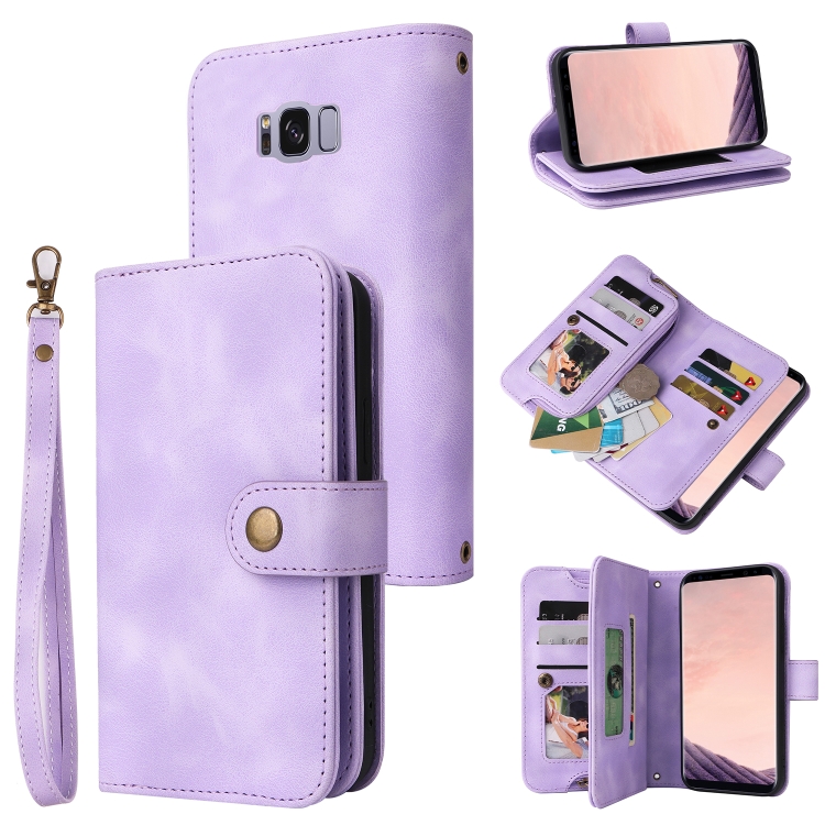 For Samsung Galaxy S8+ Multifunctional Card Slot Zipper Wallet Leather Phone Case(Purple)
For Samsung Galaxy S8+ Multifunctional Card Slot Zipper Wallet Leather Phone Case(Purple)