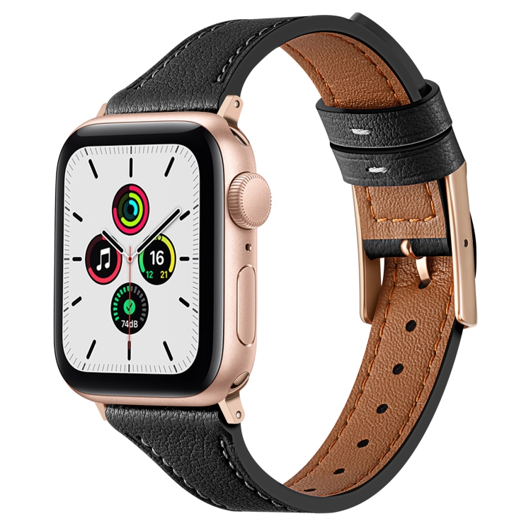 Genuine Leather Breathable Watch Band For Apple Watch Series 8&7 45mm / SE 2&6&SE&5&4 44mm / 3&2&1 42mm(Black)
Genuine Leather Breathable Watch Band For Apple Watch Series 8&7 45mm / SE 2&6&SE&5&4 44mm / 3&2&1 42mm(Black)