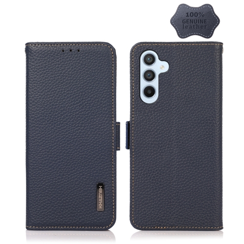 For Samsung Galaxy A54 5G KHAZNEH Side-Magnetic Litchi Genuine Leather RFID Phone Case(Blue)
For Samsung Galaxy A54 5G KHAZNEH Side-Magnetic Litchi Genuine Leather RFID Phone Case(Blue)
