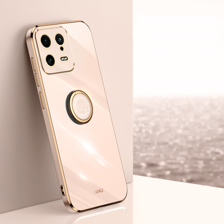 For Xiaomi 13 XINLI Straight Edge 6D Electroplate TPU Phone Case with Ring Holder(Pink)
For Xiaomi 13 XINLI Straight Edge 6D Electroplate TPU Phone Case with Ring Holder(Pink)