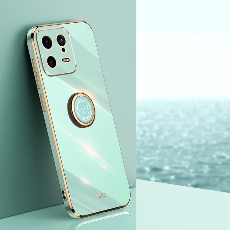 For Xiaomi 13 XINLI Straight Edge 6D Electroplate TPU Phone Case with Ring Holder(Mint Green)
For Xiaomi 13 XINLI Straight Edge 6D Electroplate TPU Phone Case with Ring Holder(Mint Green)