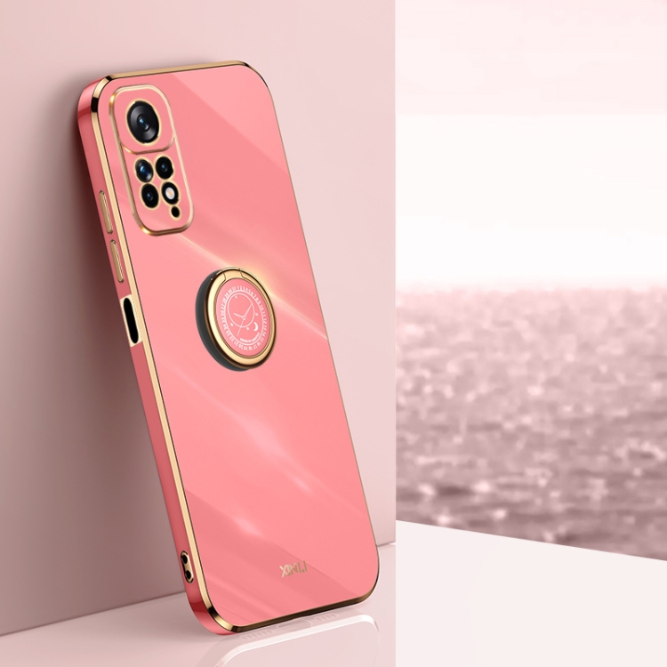 For Xiaomi Redmi Note 11 4G Foreign XINLI Straight Edge 6D Electroplate TPU Phone Case with Ring Holder(Hawthorn Red)
For Xiaomi Redmi Note 11 4G Foreign XINLI Straight Edge 6D Electroplate TPU Phone Case with Ring Holder(Hawthorn Red)