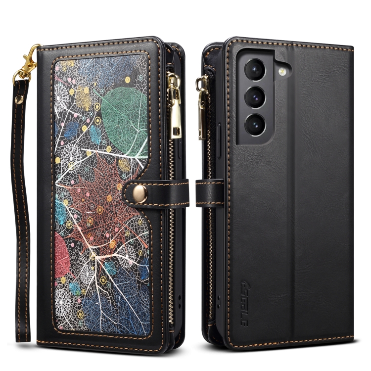 For Samsung Galaxy S21 FE 5G ESEBLE Star Series Lanyard Zipper Wallet RFID Leather Case(Black)
For Samsung Galaxy S21 FE 5G ESEBLE Star Series Lanyard Zipper Wallet RFID Leather Case(Black)