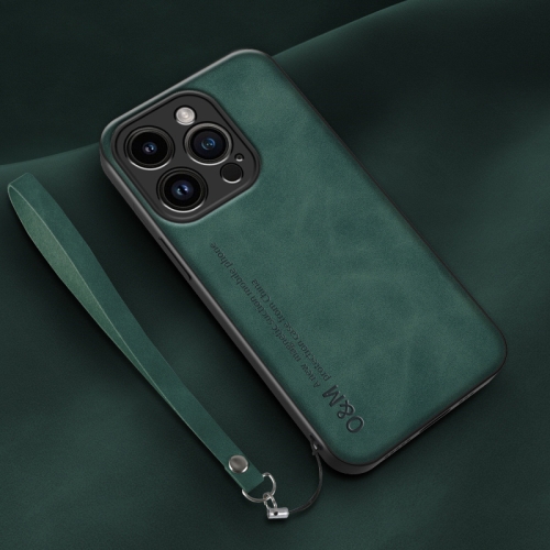 For iPhone 13 Pro Lamba Skin Feel Leather Back Phone Case with Strap(Deep Green)
For iPhone 13 Pro Lamba Skin Feel Leather Back Phone Case with Strap(Deep Green)
