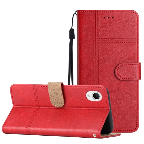 For Samsung Galaxy A23e Business Style Cowhide Texture Leather Phone Case(Red)
For Samsung Galaxy A23e Business Style Cowhide Texture Leather Phone Case(Red)