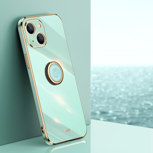 For iPhone 13 mini XINLI Straight Edge 6D Electroplate TPU Phone Case with Ring Holder(Mint Green)
For iPhone 13 mini XINLI Straight Edge 6D Electroplate TPU Phone Case with Ring Holder(Mint Green)